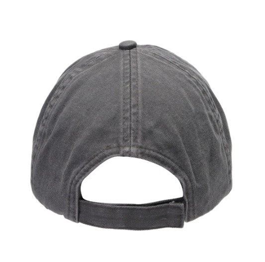 Dark gray embroidered logo cap