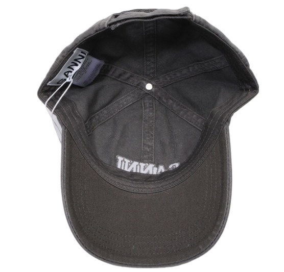 Dark gray embroidered logo cap