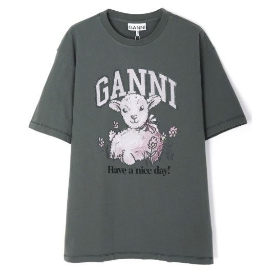 Gray Future Relax Lamb Short Sleeve T-Shirt