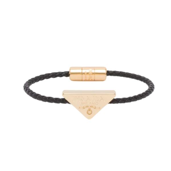 Braided nappa leather bracelet