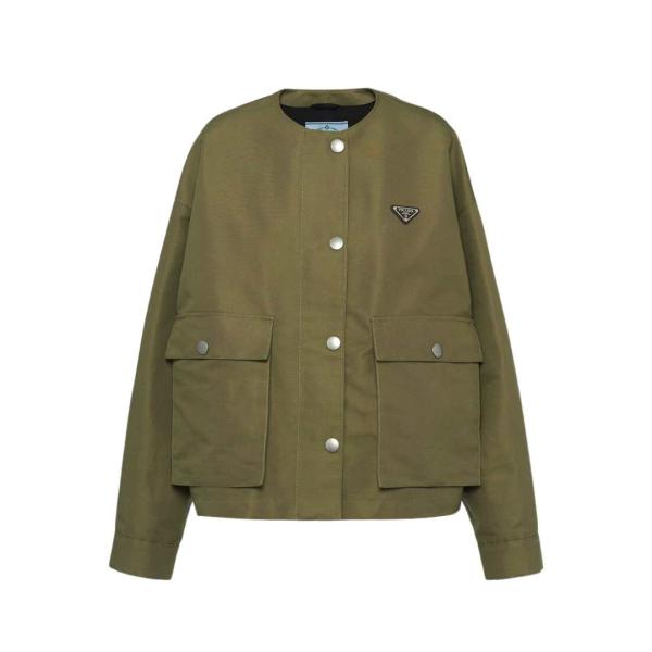 Functional canvas blouson jacket