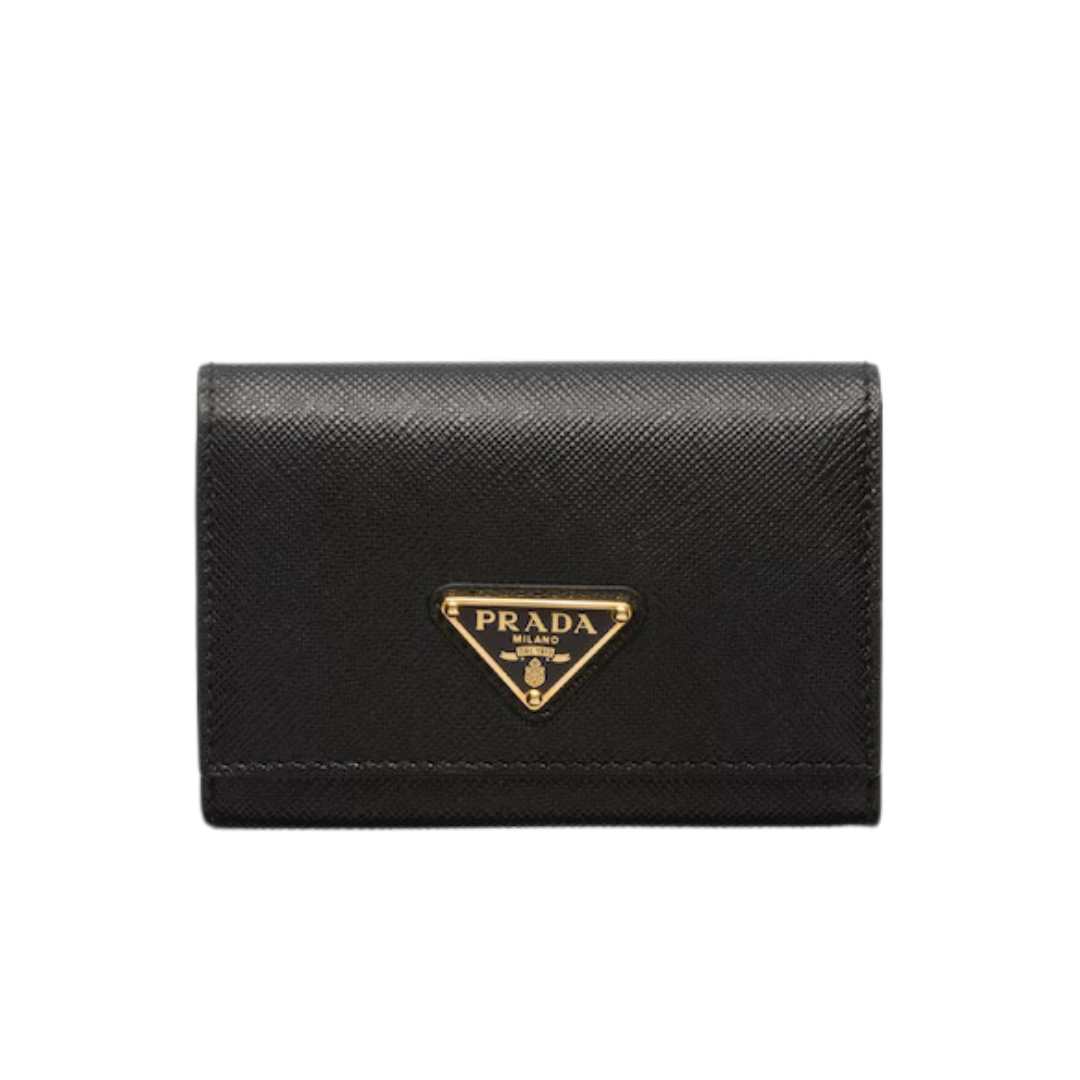 Saffiano leather card wallet