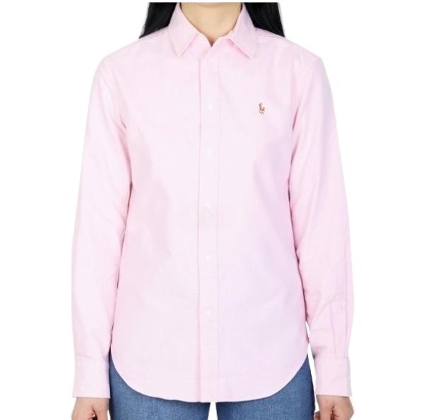 Pony logo embroidered Oxford shirt