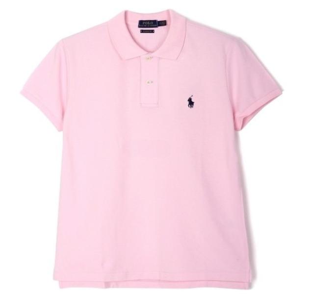 Pony logo embroidered stretch cotton short sleeve collar