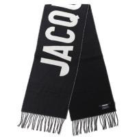 Jacquemus Lecharpe Fringe Logo Scarf Black