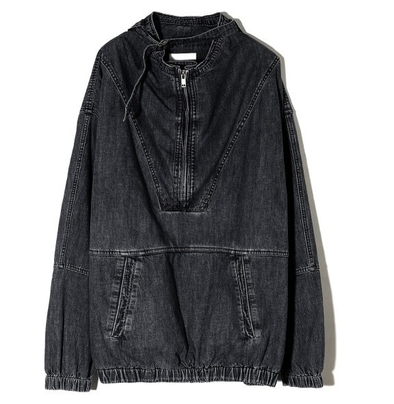 Claude denim half jacket