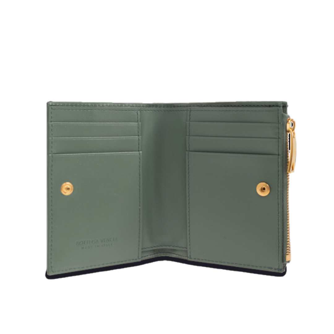 Small Intrecciato bi-fold wallet