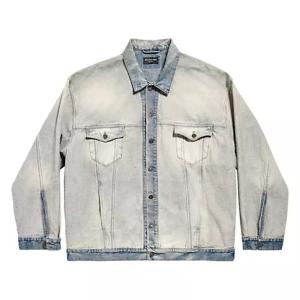 Inside Out Effect Oversized Denim Jacket