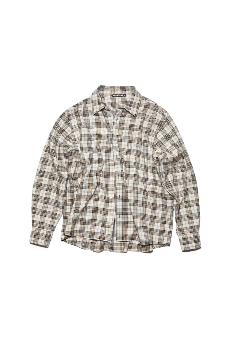 FLANNEL CHECK BUTTON-UP SHIRT Unisex