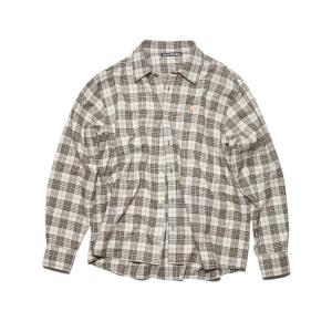 FLANNEL CHECK BUTTON-UP SHIRT Unisex