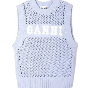 Blue cotton rope vest