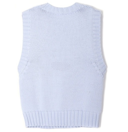 Blue cotton rope vest