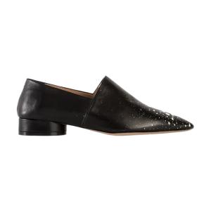 PAINTED LEATHER LOAFER BLACK