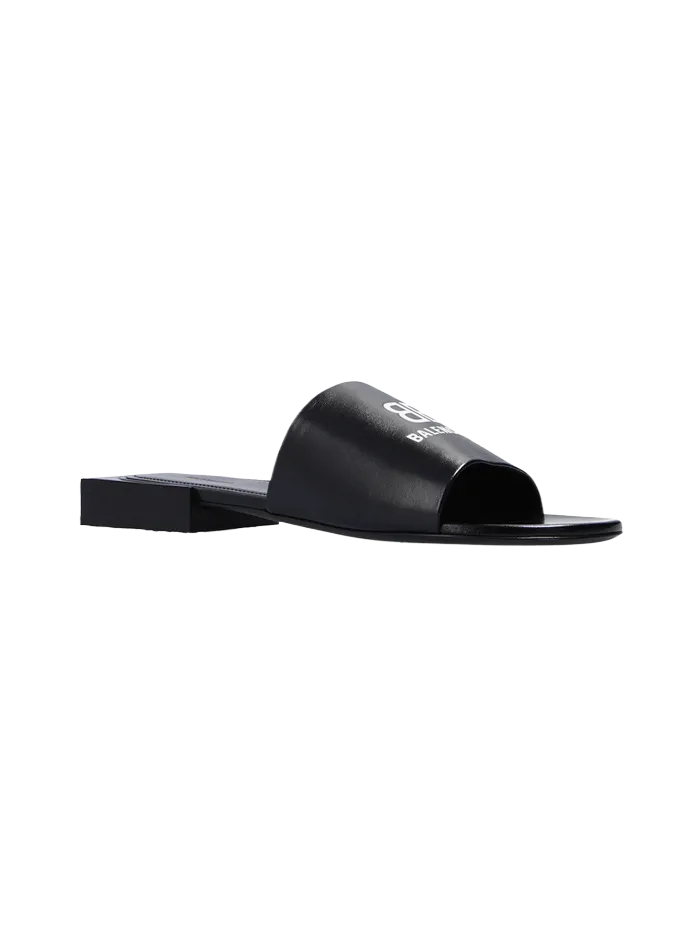 BOX MULE SANDALS BLACK