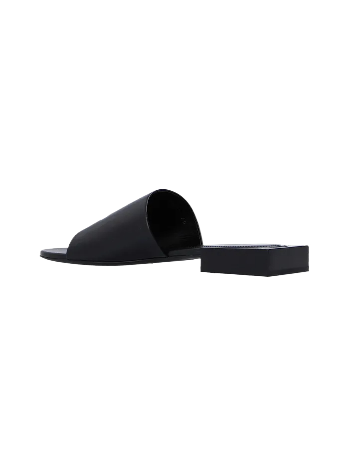 BOX MULE SANDALS BLACK