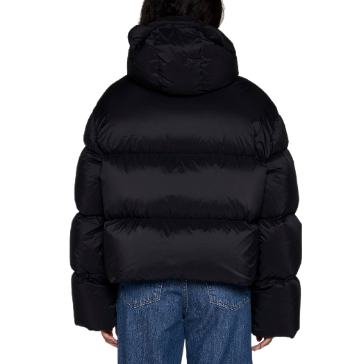 BLACK KENNY HOODED DOWN JACKET