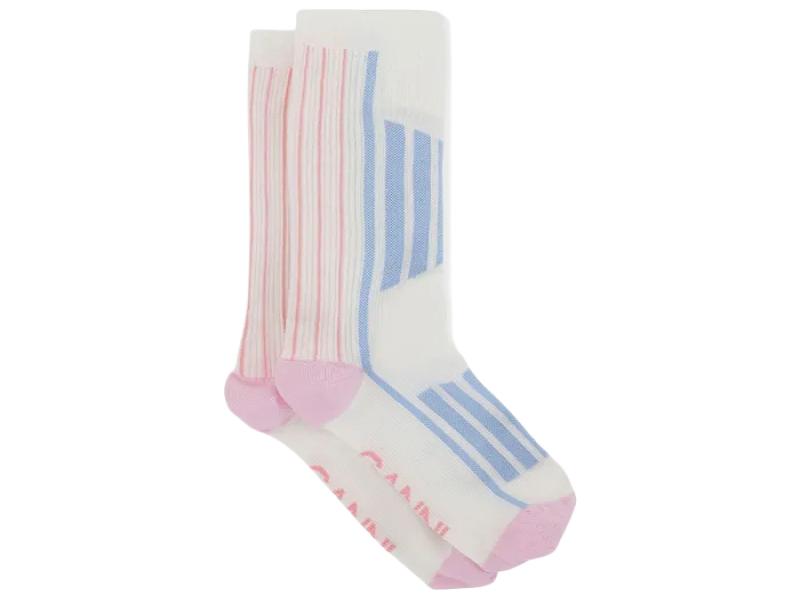 ORGANIC COTTON SPORTY SOCKS EGRET