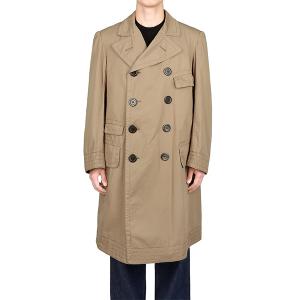 Camel two-button trench coat