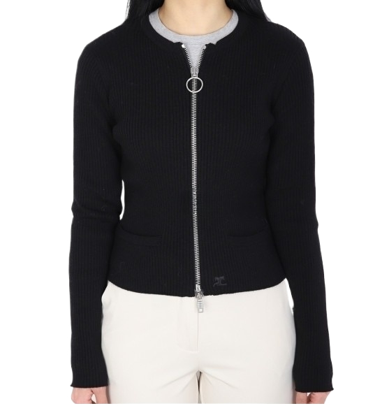 Zip Heritage Light Rib Cardigan