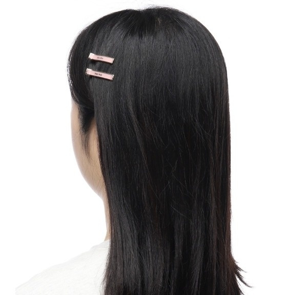 Enamel metal hair clip