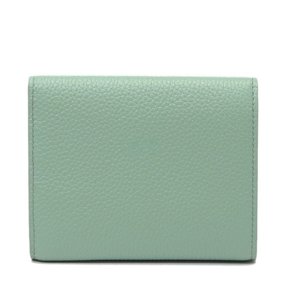 Envelope leather half wallet