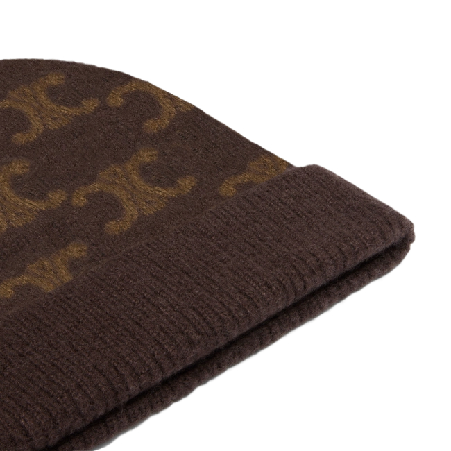 Monogram wool beanie