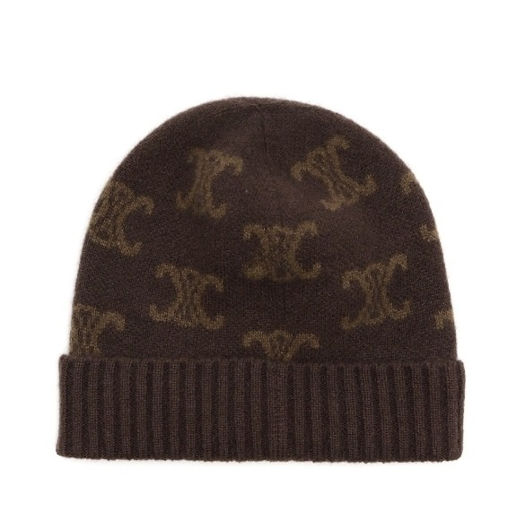 Monogram wool beanie