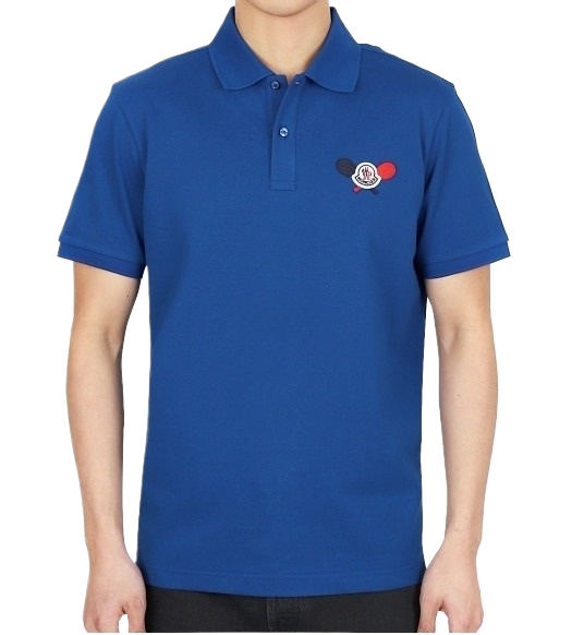 Logo patch polo shirt