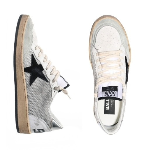 Ballstar sneakers silver tab black star