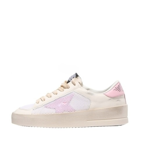 Stardan sneakers mesh pink leather star
