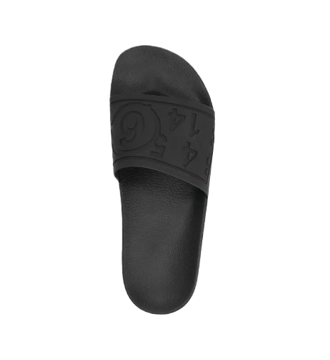 22SS LOGO RUBBER SLIDES BLACK