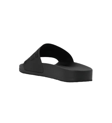 22SS LOGO RUBBER SLIDES BLACK