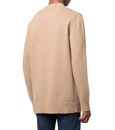 22SS STITCH WOOL CREW-NECK PULLOVER CAMEL